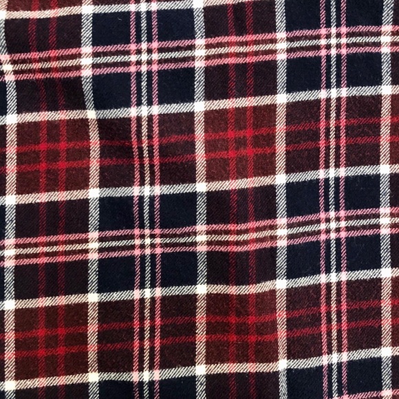 Red and Blue Flannel Button-down Shirt - Picture 4 of 4